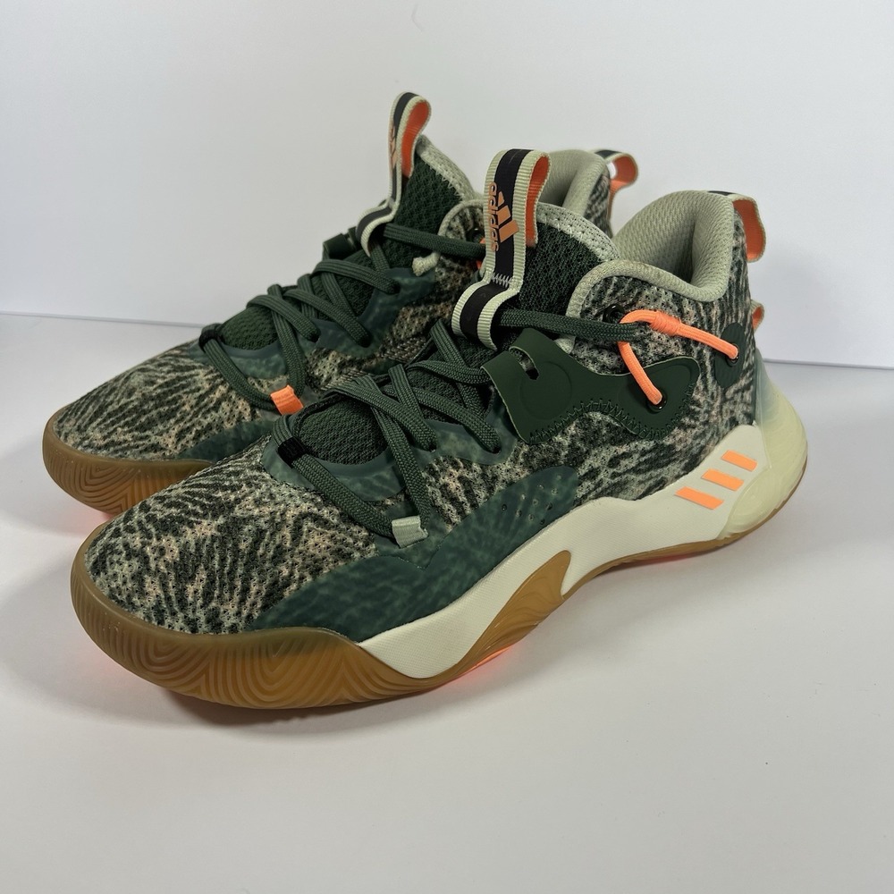 Men's 5 Adidas Harden Stepback 3 Basketball Tie-Dye-Green‎ Oxide GZ7240 Athletic